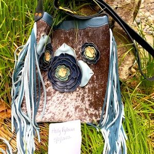 Rail 3 Ranch hair on hide cross body bag